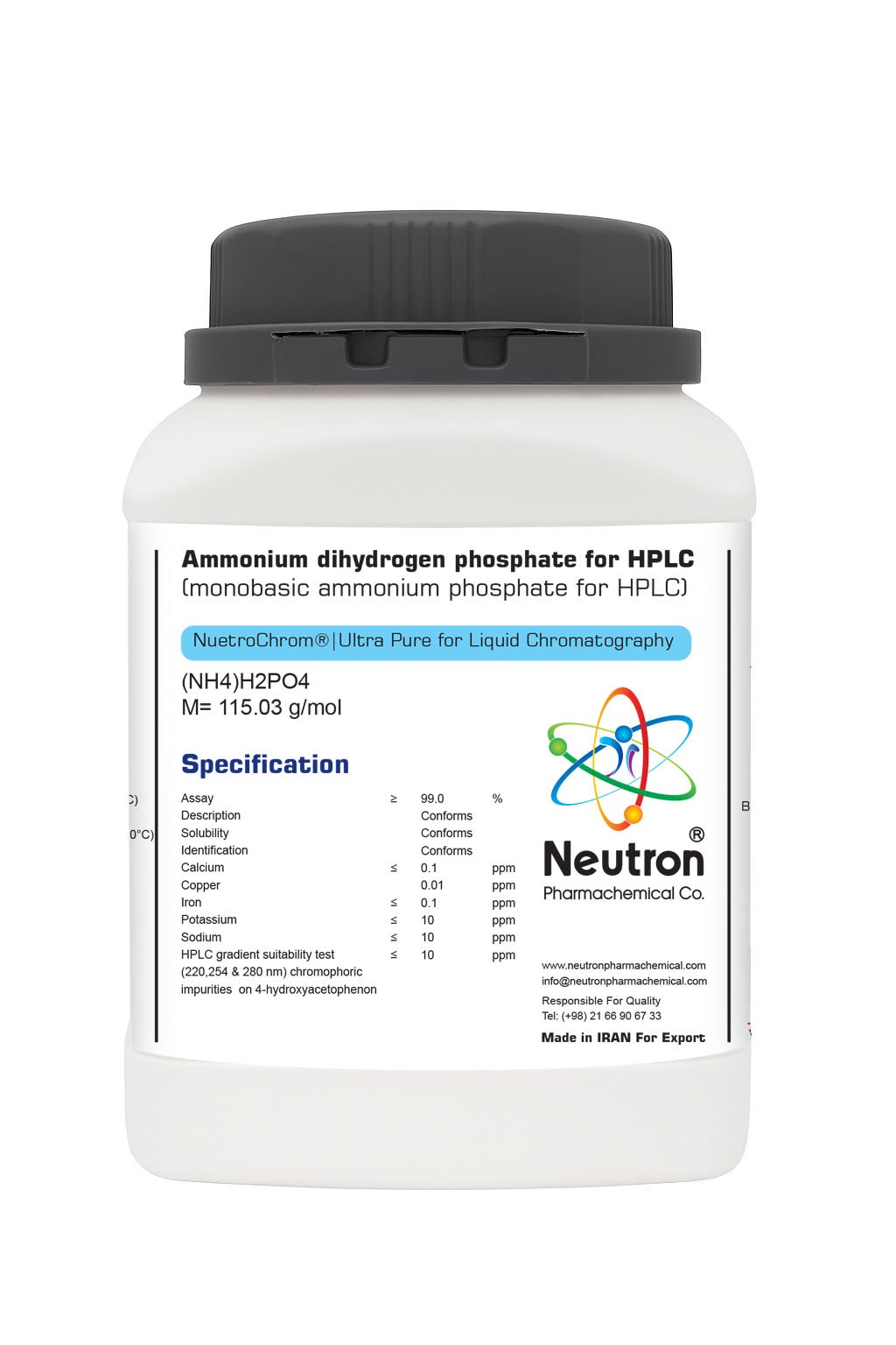 3.4010 آمونیوم دی هیدروژن فسفات HPLC